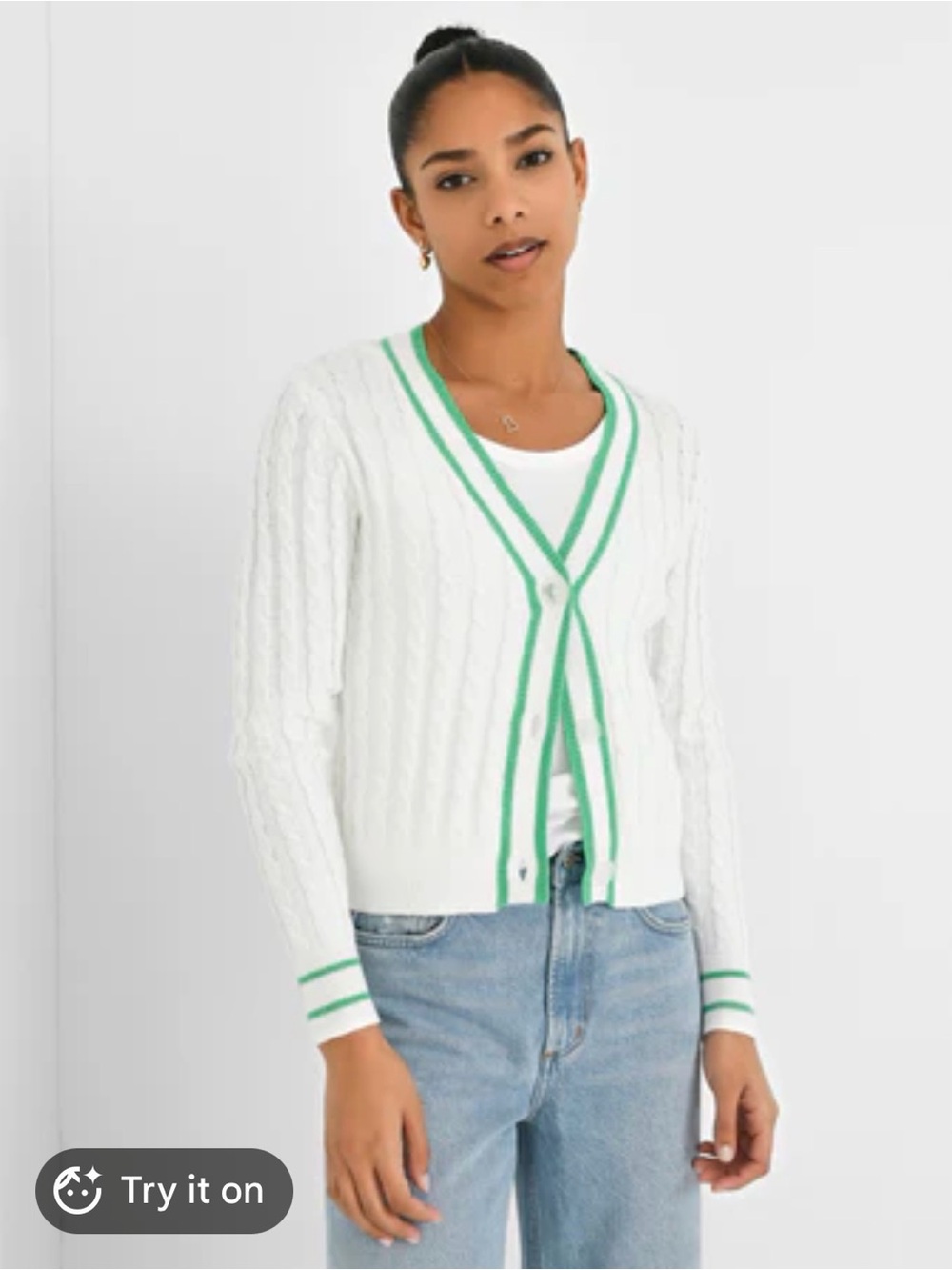 J. society Cable Varsity Cardigan